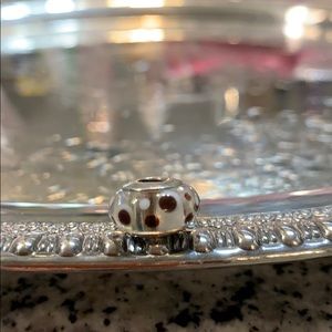 Glass and .925 silver pandora charm